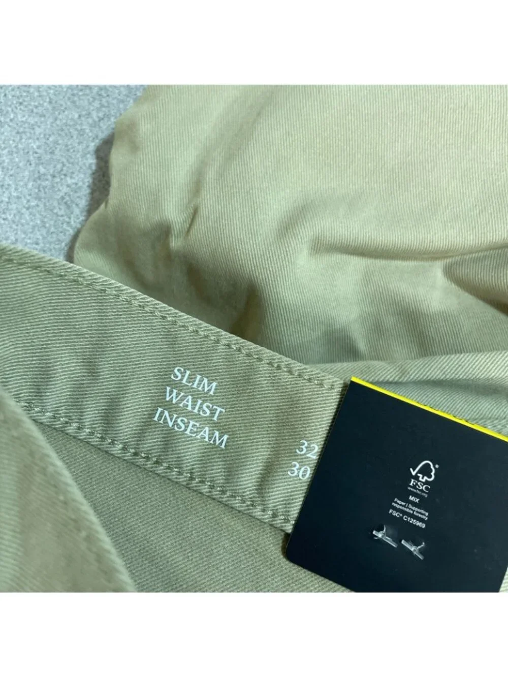 NWT Banana Republic Men's 32x30 Tan 5 Pocket Twill Slim Fit Pants Cotton Blend